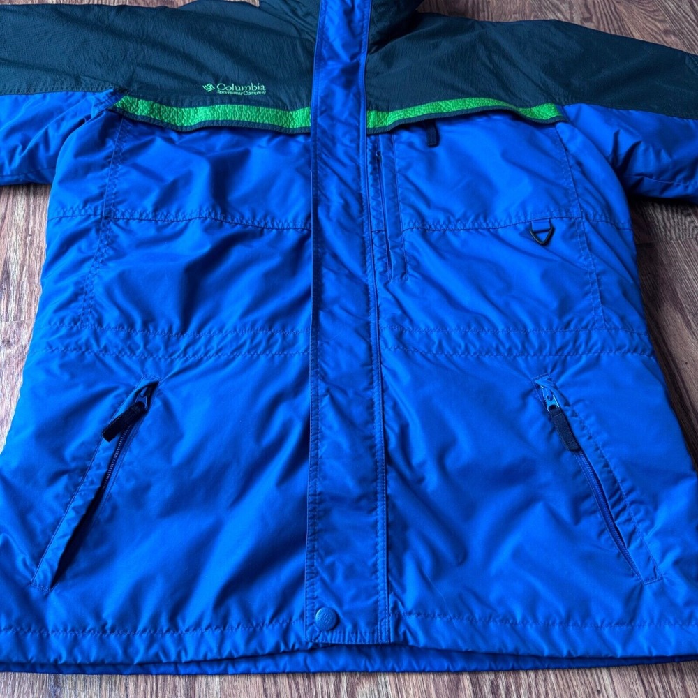 The North Face Mens Full Zip 2-in-1 Green Blue Coat Jacket Medium - Picture 10 of 16